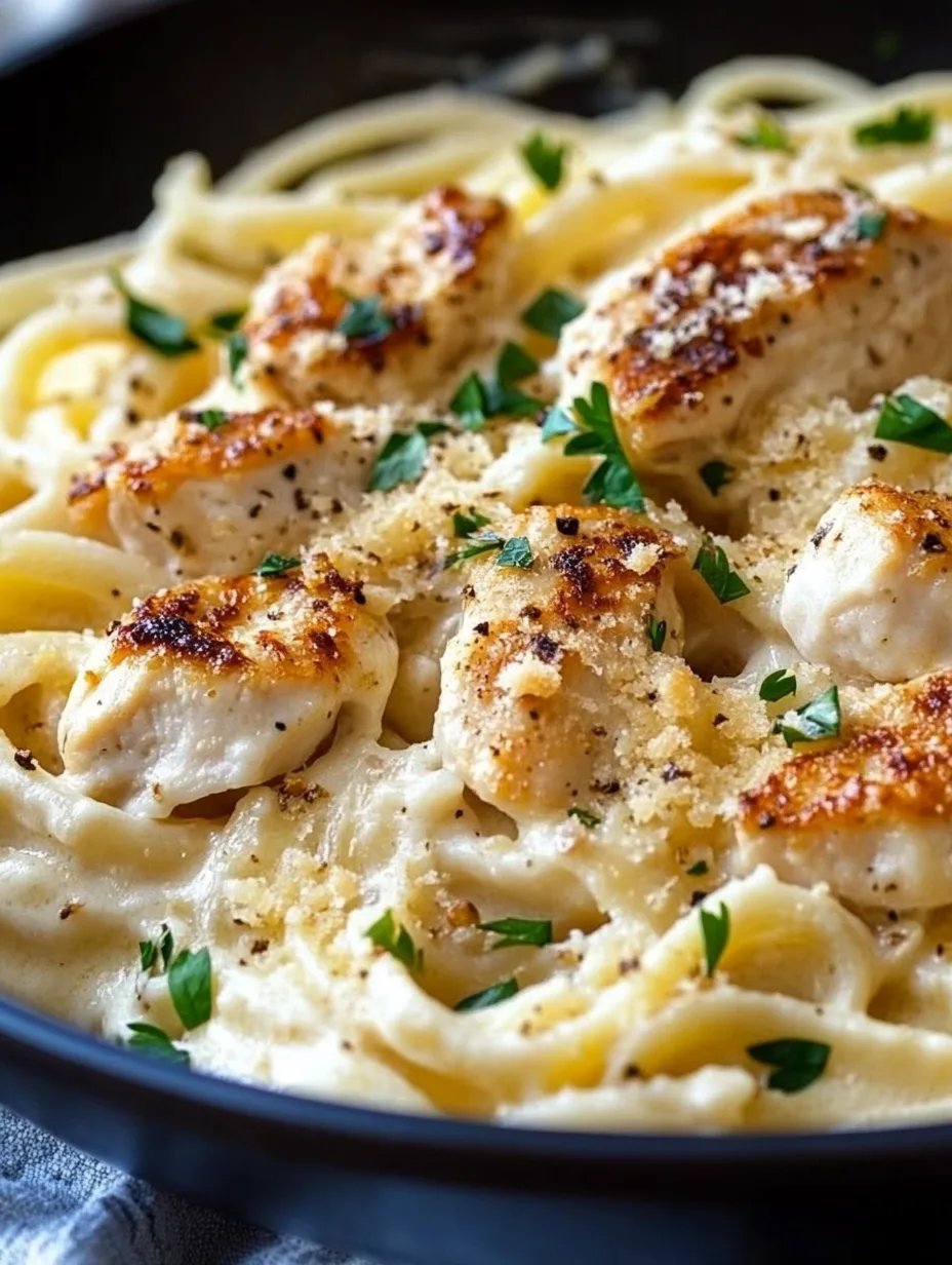 Creamy Chicken Garlic Parmesan Pasta