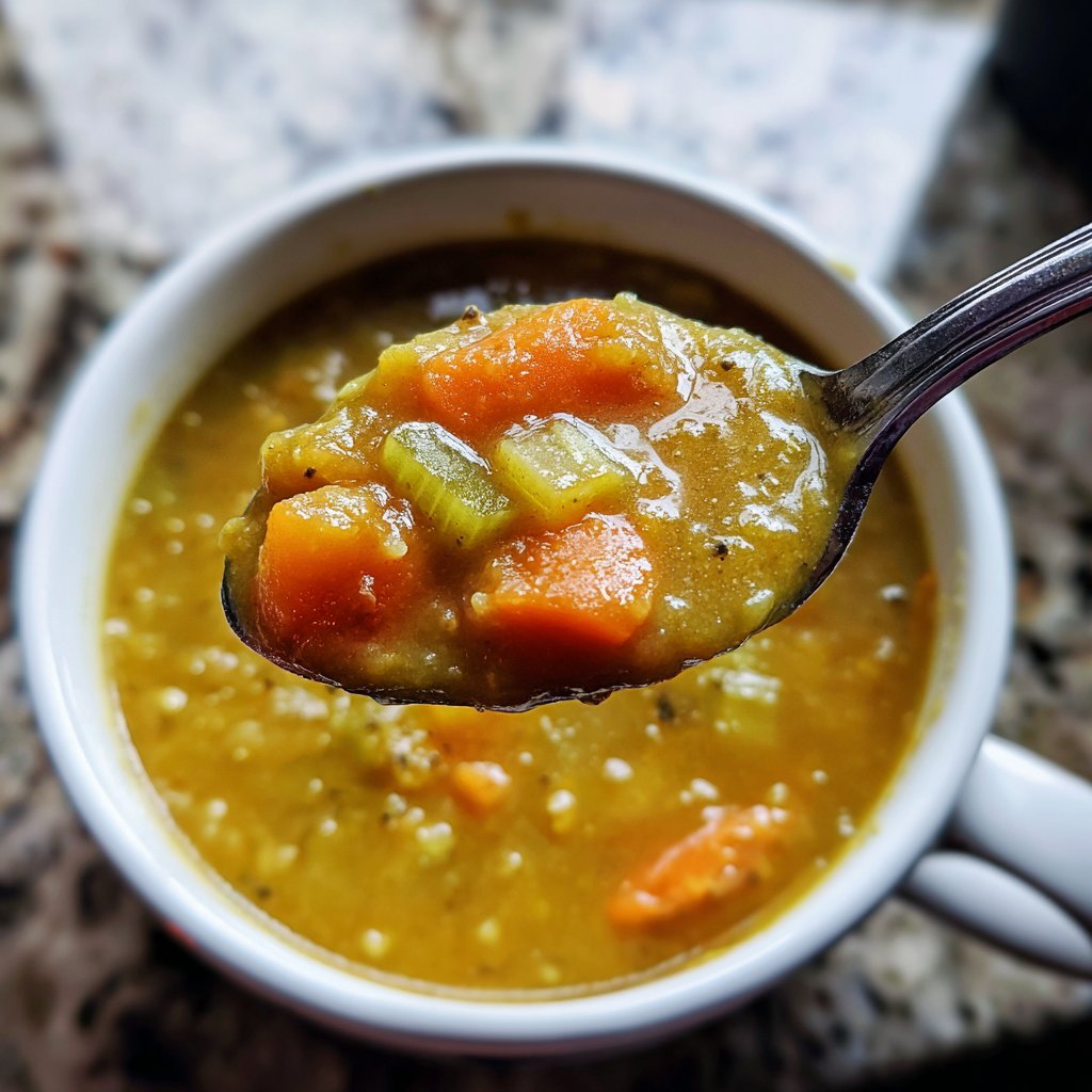 Healthy Crockpot Split Pea Soup