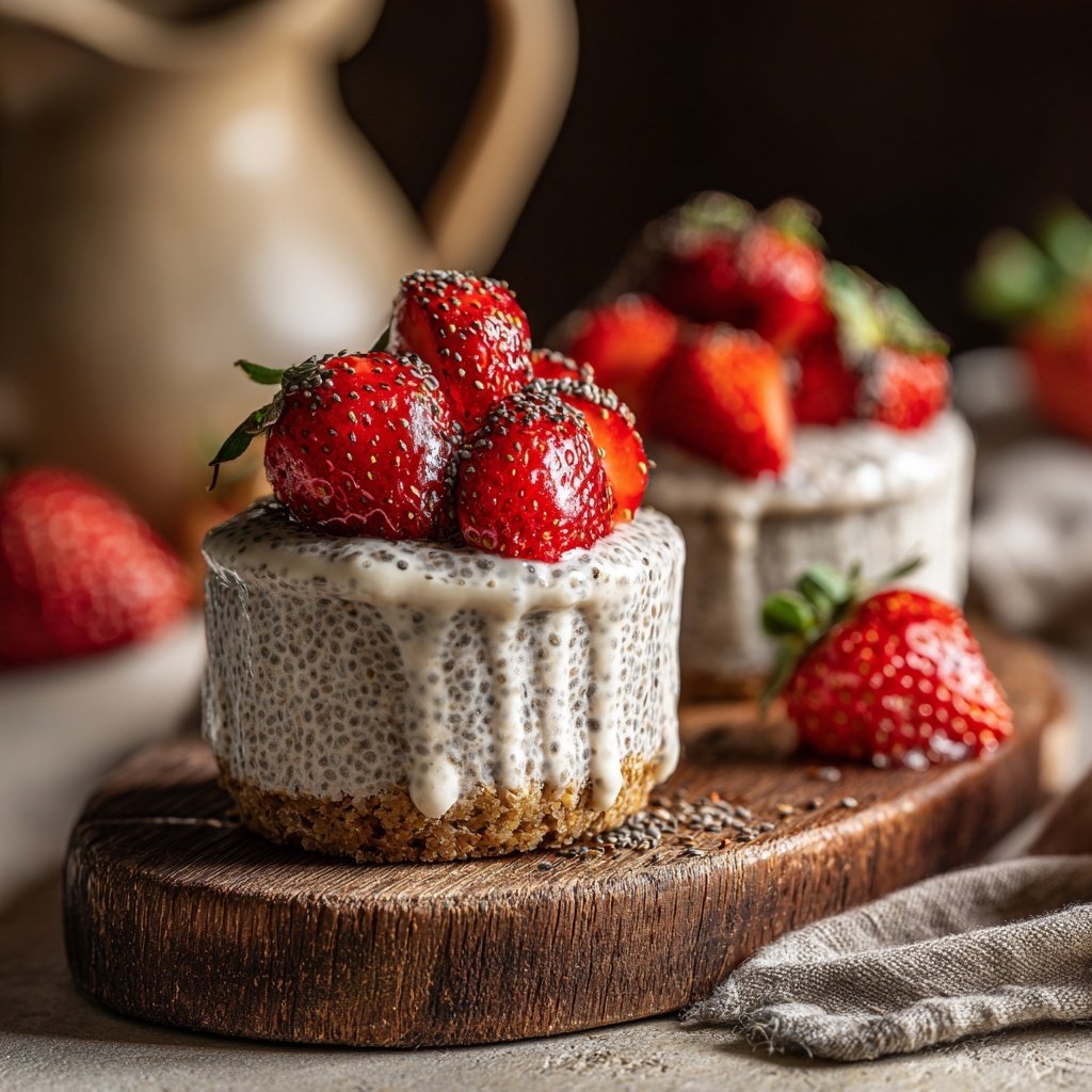 Strawberry Chia Yogurt Cups