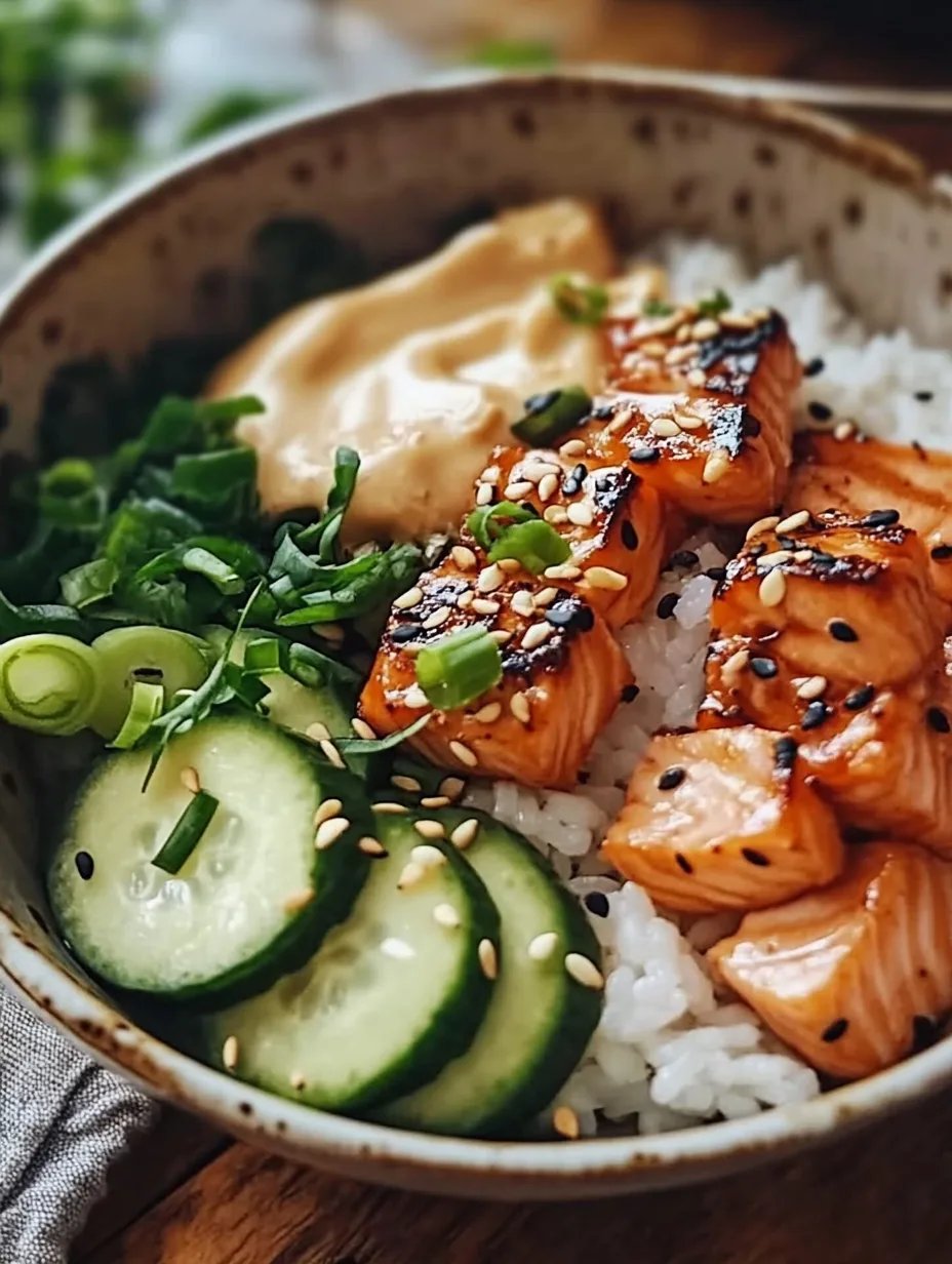 Crispy Salmon Rice Bowl