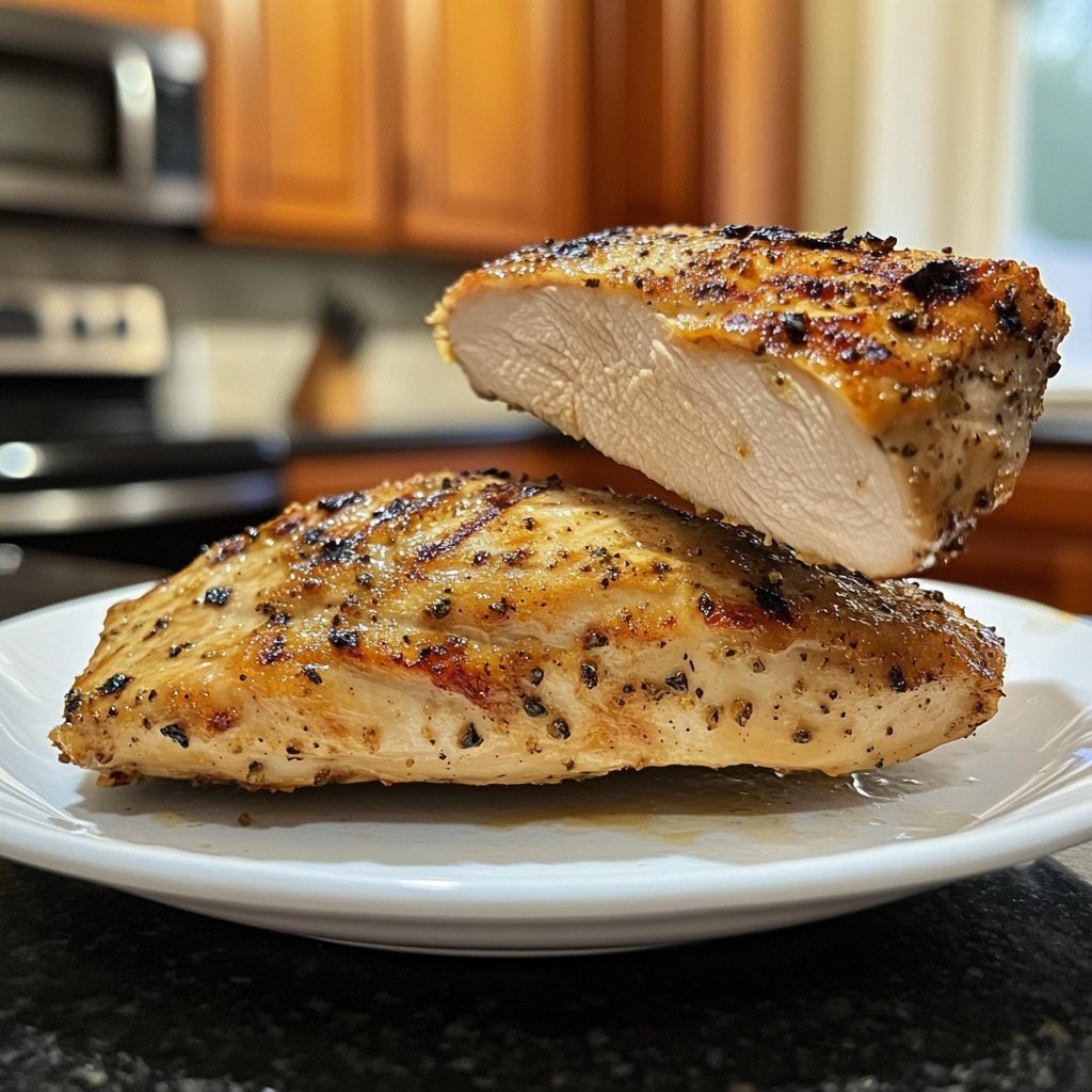 Chicken Breast with Cauliflower Rice