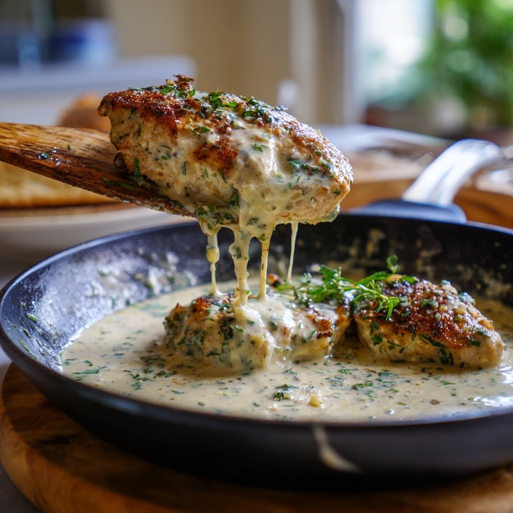 Creamy Herb Chicken With Garlic Cream Sauce