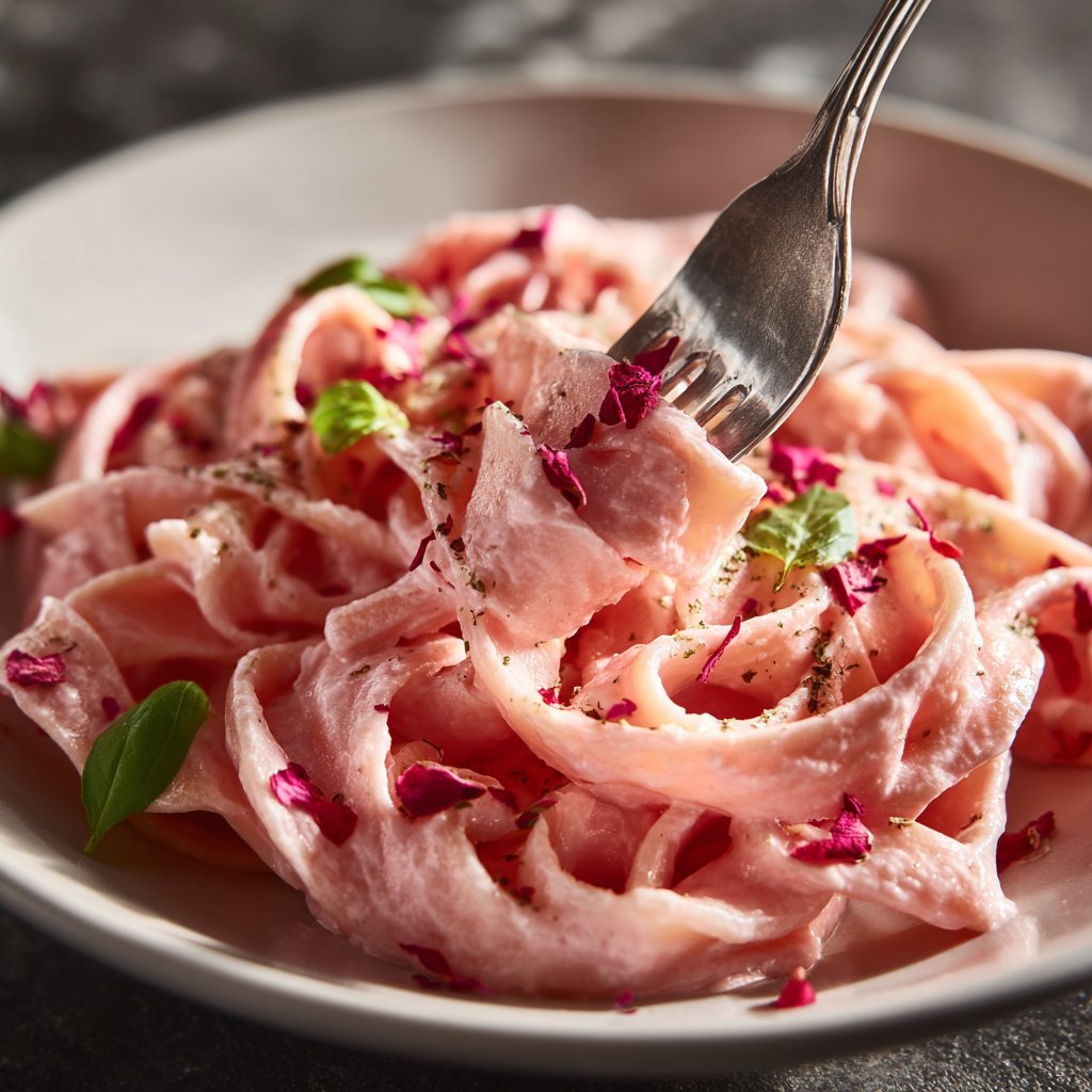Rose Pasta with Creamy Pink Sauce