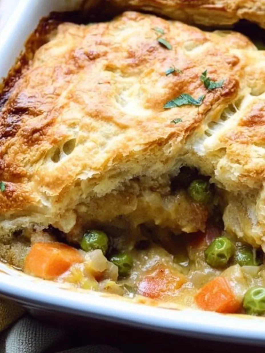Biscuit & Vegetable Pot Pie (Casserole)