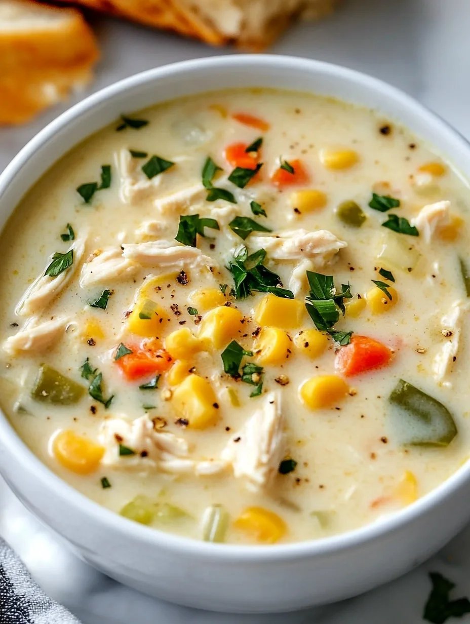 Crockpot Chicken Corn Chowder