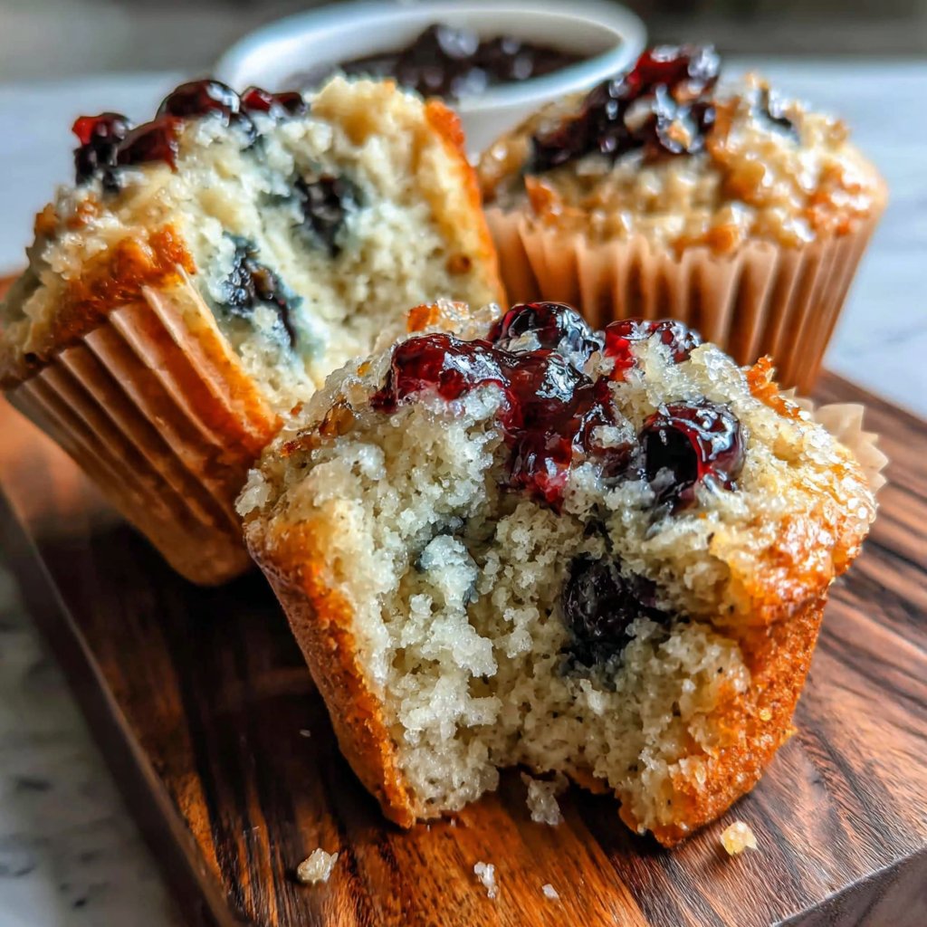 Banana Blueberry Breakfast Muffins