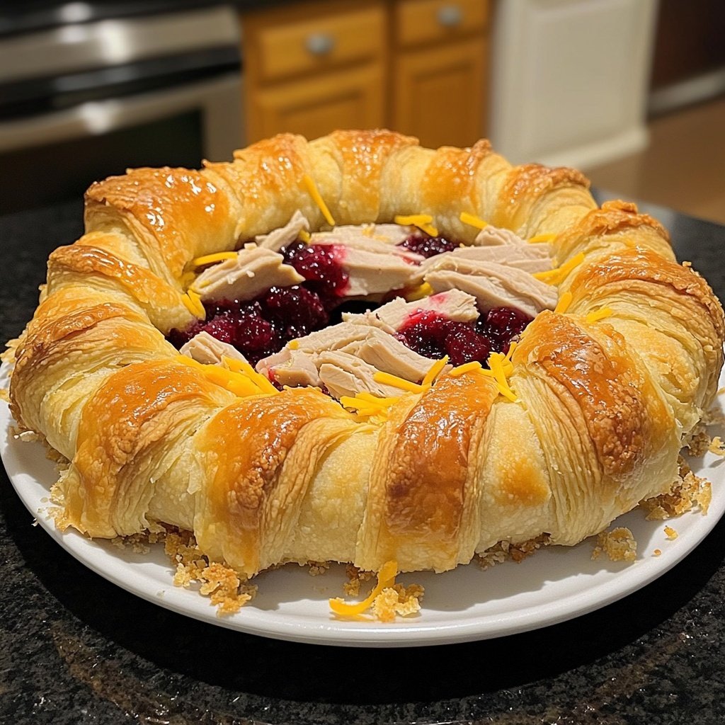 Looking for a Holiday Appetizer Recipe? Try This Turkey Cranberry Crescent Ring!