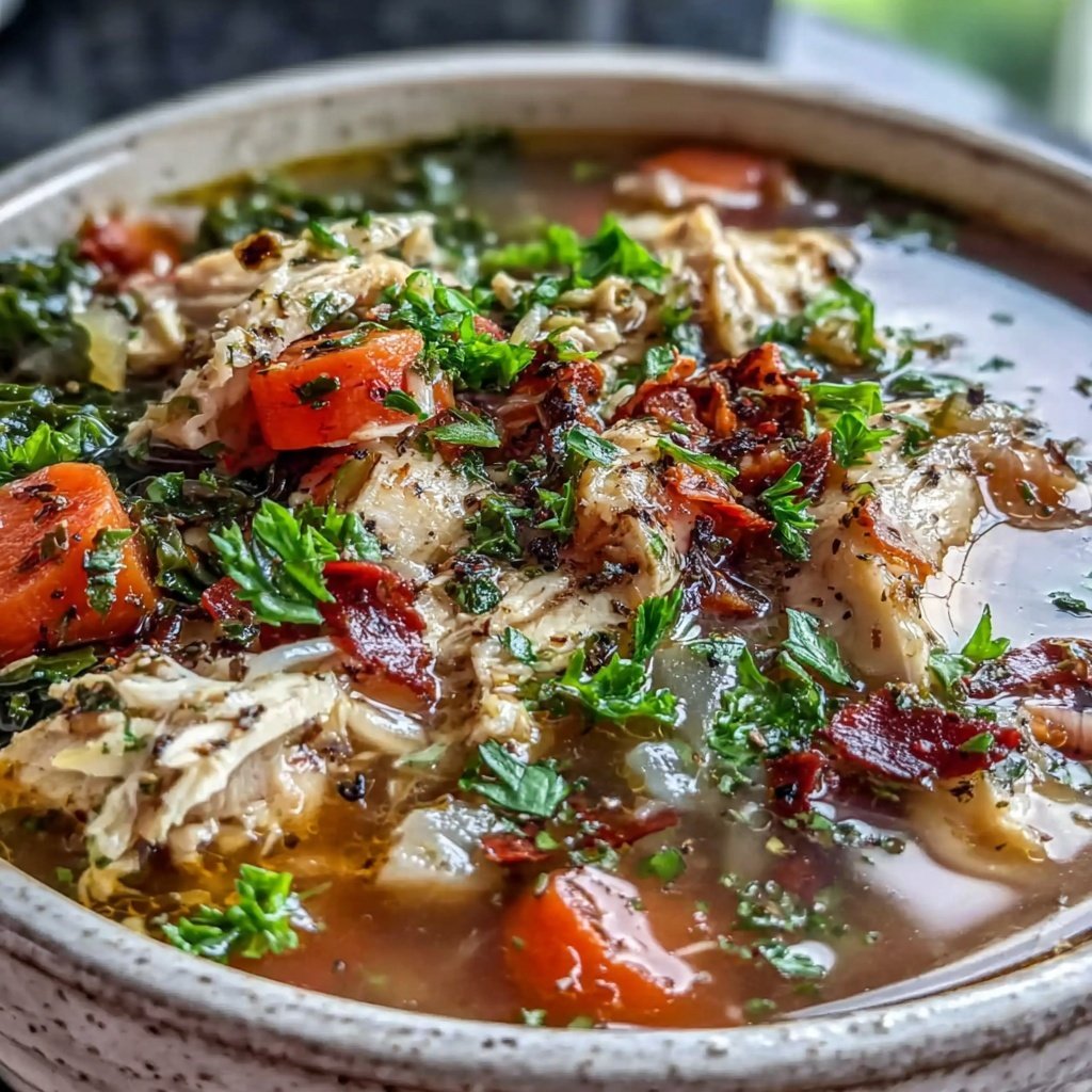 Healthy Chicken And Kale Soup