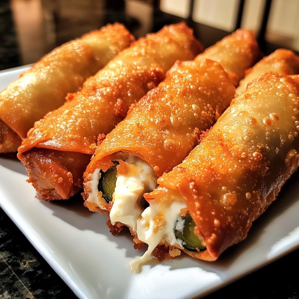 Tasty Finger Food Mini Jalapeno Popper Egg Rolls