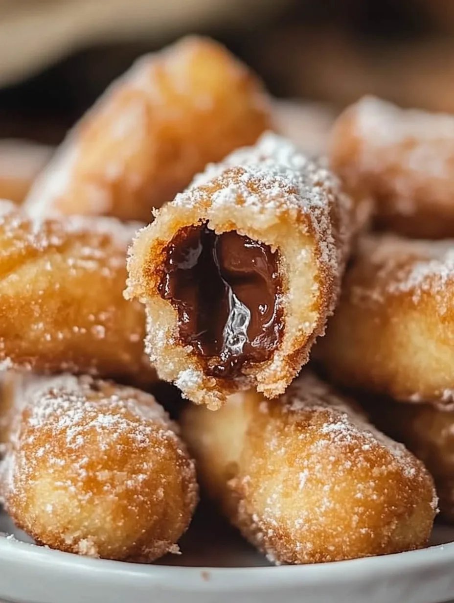 Homemade Churro Bites with Nutella
