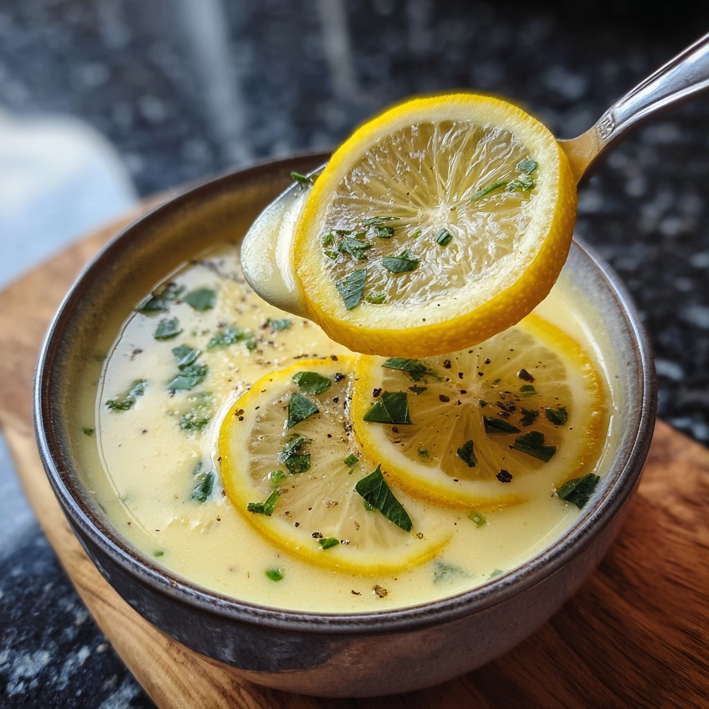 Light Lemon Spring Soup