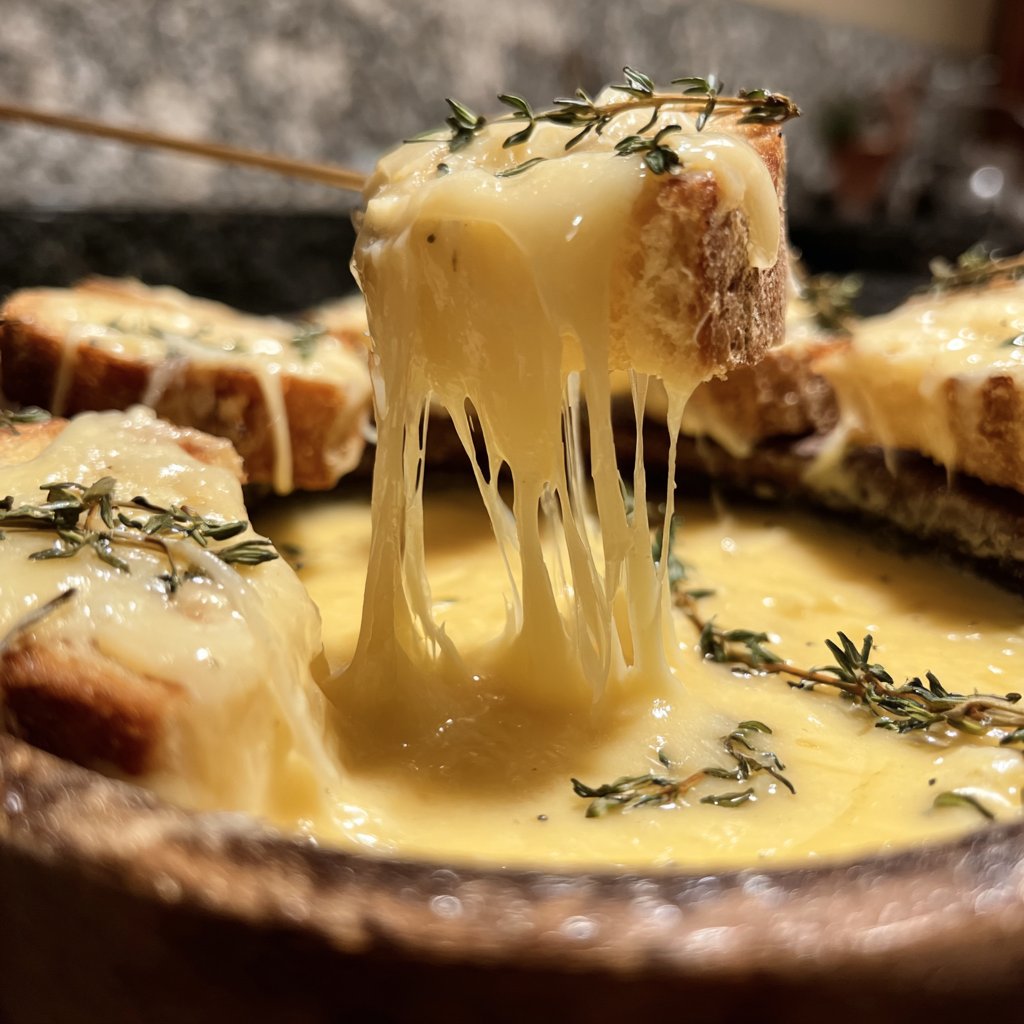Fondue with Fontina and Thyme