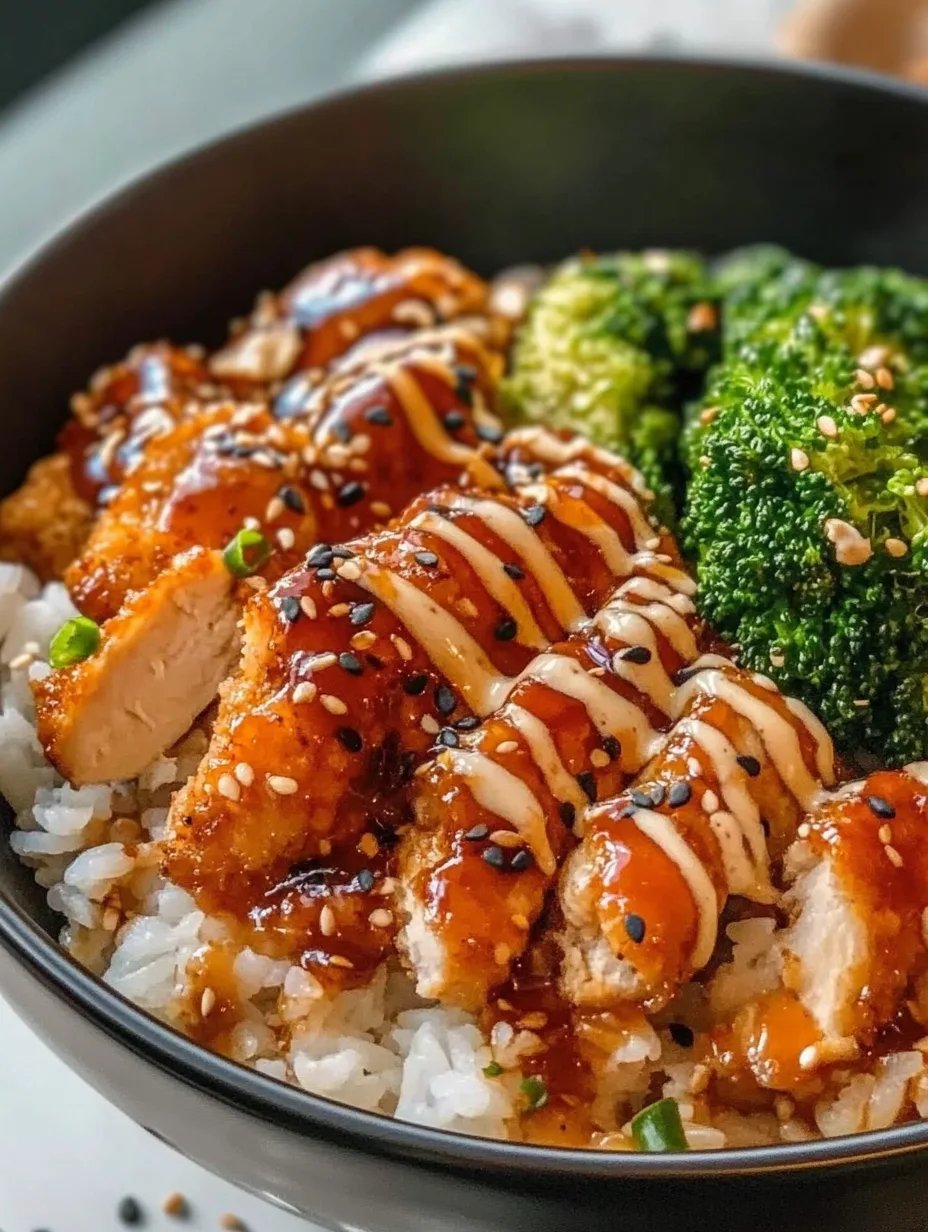 Delicious Sticky Chicken Rice Bowls