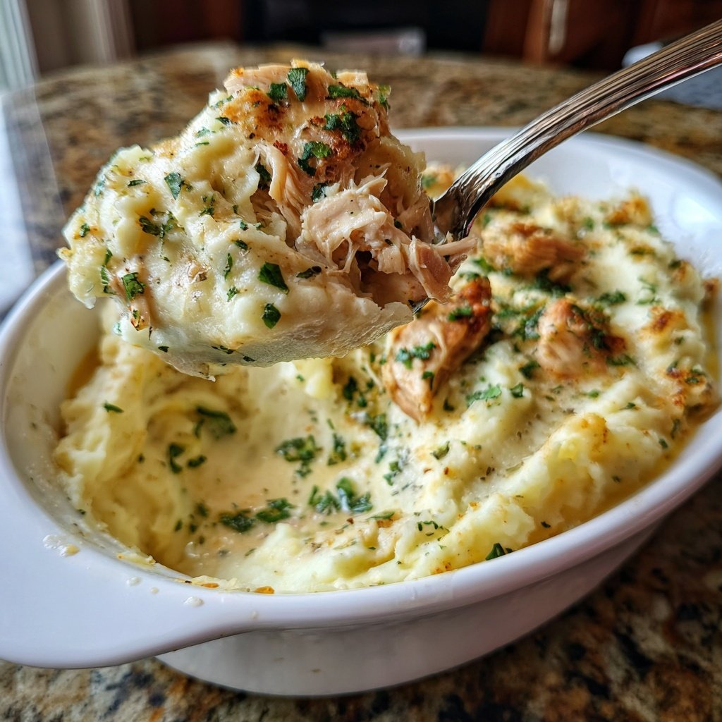 Comfort Food Creamy Chicken and Mashed Potatoes