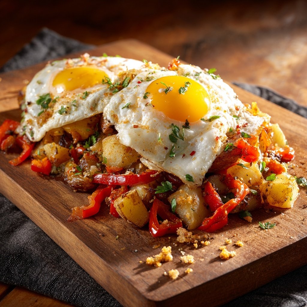 Breakfast Hash With Eggs And Potatoes